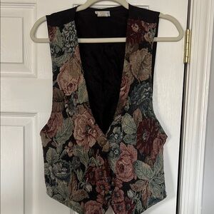 Floral Tapestry Vest